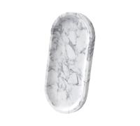 Plateau de vanité en marbre Artisanal Luxueux, pour présenter des parfums et des cosmétiques, avec Base antidérapante, Plateau cosmétique en Pierre Naturelle