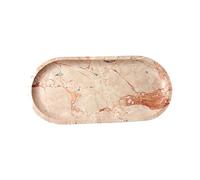 Plateau de vanité en marbre Artisanal Luxueux, pour présenter des parfums et des cosmétiques, avec Base antidérapante, Plateau cosmétique en Pierre Naturelle