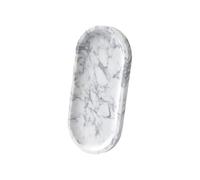 Plateau de vanité en marbre Artisanal Luxueux, pour présenter des parfums et des cosmétiques, avec Base antidérapante, Plateau cosmétique en Pierre Naturelle