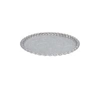 ALTOBUY Plateau Décoratif en Métal Argenté Motif Ornemental Ø47,5cm - MARRAKECH Gris