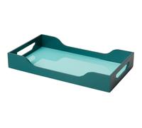 Plateau décoratif SWELL 34 cm, turquoise, bois, Printworks