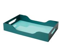 Plateau décoratif SWELL 42 cm, turquoise, bois, Printworks