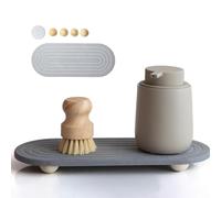 Plateau d'évier absorbant, tapis de comptoir à absorption rapide, 30 cm, séchage rapide avec séchage rapide, organiseur de lavabo en microfibre, style moderne, utilisation de salle de bain