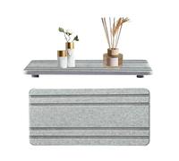 Plateau d'évier en pierre à séchage rapide, plateau en pierre absorbant l'eau | Plateaux de coiffeuse pour lavabo de salle de bain avec design rainuré - Chariot d'évier multi-usages à séchage rapide
