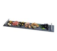 Plateau en ardoise avec poignées en inox 60x15 cm KitchenCraft SC
