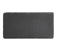 Olympia Lot de 2 planches en ardoise naturelle GN 1/3 pour présentation et service traiteur 325 x 176 mm