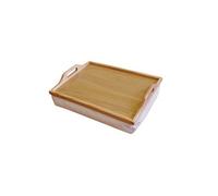 Plateau en Bois avec Coussin pour Petit Déjeuner au Lit