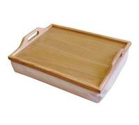 Plateau en Bois avec Coussin pour Petit Déjeuner au Lit G