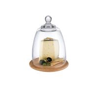 Plateau en Bois avec Couvercle en Verre 185x240mm