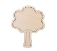 Plateau en Bois de Sapin de Noël pour Décoration de table | Base Plate Stable, Branches Multiples, Style Nordique Rustique, Présentation de Collations, Création Mosaïque DIY, Centre