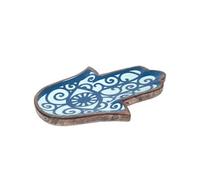 Plateau en bois exotique motif Main de Fatma