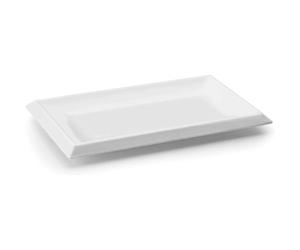Plateau en mélamine clasica Lacor 26x16x2 cm Blanc TU