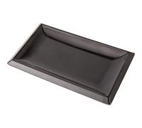 Plateau en mélamine clasica Lacor 26x16x2 cm Noir TU