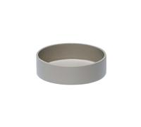 Plateau en métal gris clair, rond, pour servir, décoratif - Hübsch, District - Ø7x2 cm