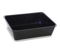 Plateau en Plexiglas gastronorme GN 1/2 325x265x80mm Noir Matériel CHR Pro 6