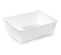 Plateau en Plexiglas gastronorme GN 1/5 265x200x80mm Blanc Matériel CHR Pro Noir