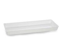 Plateau en Plexiglas gastronorme GN 2/5 530x210x40mm Blanc