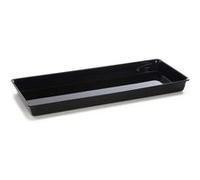 Plateau en Plexiglas gastronorme GN 2/5 530x210x40mm Noir