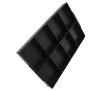 Plateau Esd Noir en Plastique à Compartiments pour Pièces électroniques | Organisation D’Atelier, Sections Séparées pour Condensateurs, Vis et Écrous, Surface Lisse, Empilable, Usage Industriel