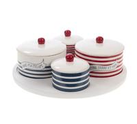 Plateau et ses 4 bols Marinière