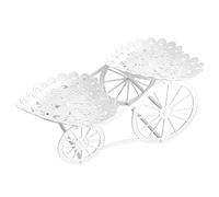 Plateau étagé avec support plateau élégant avec style chariot | Support à gâteau pour anniversaire, buffet, mariage, thé l'après-midi, réunions sociales, dîners festifs