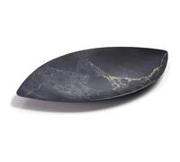 Plateau feuille en mélamine Lacor Stone Noir 53x33,5x4 cm