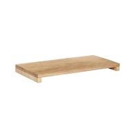 Plateau en bois de chêne clair beige, minimaliste - Hübsch, Stream - 45x22x4 cm