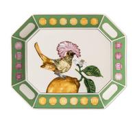 Plateau Idyllia, Porcelaine, Motif imprimé cristal, porte-éventail roi, Large, Multicolore OS