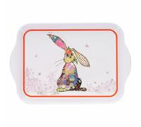 Plateau Lapin mélamine Kiub Kook PM Blanc 14x20,8x2,2 cm