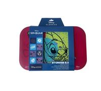 Homadict Plateau multiusage Stitch Cute avec Couvercle Magnétique - pour Rangement, Décoration, Service - 29 x 19 centimètre - Licence Officielle Disney
