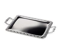 Plateau 'MIEUX SERVI', (L)600 x (P)360 mm, argent