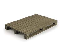 Plateau mini-palette service alimentaire Lacor Marron 30x20x3 cm