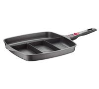 Plateau multipanes Kochan, 4 compartiments, en aluminium, avec poignée amovible, dimensions : 32x32 cm