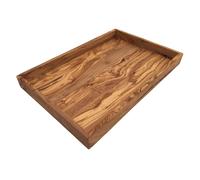 Plateau My Home 42 x 27 x 4 cm, plateau en bois d'olivier
