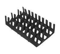 Plateau Noir en Silicone de Boîte aux Lettres Rectangulaire