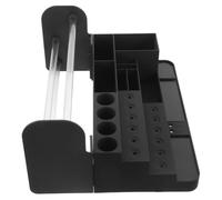 Plateau Organisateur D’outils Multi-compartiments Noir | Plastique, Structure Ouverte à Cases Séparées, Tri Rapide des Pièces, pour Projets DIY et Assemblage