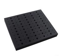 Plateau organisateur de fraises à défoncer haute capacité pouvant contenir 110 pièces avec mousse EVA dense pour outils à tige de demi et quart de pouce Noir