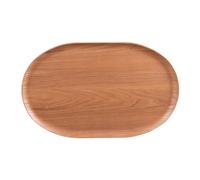 Plateau ovale bois naturel 40x25 cm