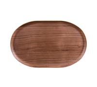 Plateau ovale brun 40x25 cm