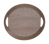Plateau ovale brun 46 cm en bois
