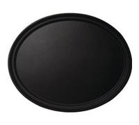 Plateau Ovale en Fibre de Verre Antidérapant 600 x 730 mm Cambro Noir G