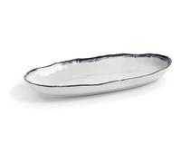 Plateau ovale en mélamine Lacor Sea Argenté 25,4x13x2,9 cm