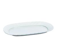 Plateau Ovale en Plastique - Gris