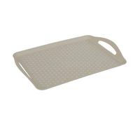 Plateau Poly 45,5x31,5cm beige antidérapant - 5 five simply smart