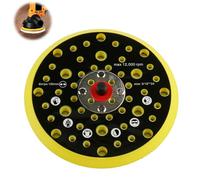 Plateau Ponceuse à 52 Trous, Patin de Ponçage 150mm pour Mirka CEROS DEROS | Disque de Ponçages pour Mirka à Filetage 5/16 pouces 150mm 52 Trou Base Disque de PonCage Plateau de Support kit d'adaptation