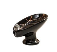Plateau Porte-Savon en céramique avec Trou de vidange | Boîte de rangement étanche for salle de bain(Nero)
