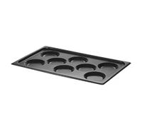 HENDI Plaque pour oeufs, avec revêtement anti-adhésif CONVECTOMAT EGGPLATE, GN 1/1, Noir, 530x325x(H)26mm
