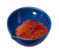 Plateau râpe à ail multifonction en résine avec 5 tailles de trous pour les | Râpe polyvalent pour hacher les épices, le zeste de citron et le chocolat avec fonction égouttoir bleu
