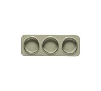 Plateau rectangulaire à 3 sections Costa Nova (x6) Vert 28x9,9x2,7 cm