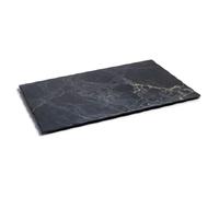 Plateau rectangulaire en mélamine Lacor Stone Noir 35x28,5x1 cm